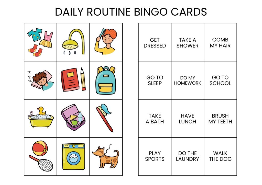 No-Prep Routine Cards for Preschoolers