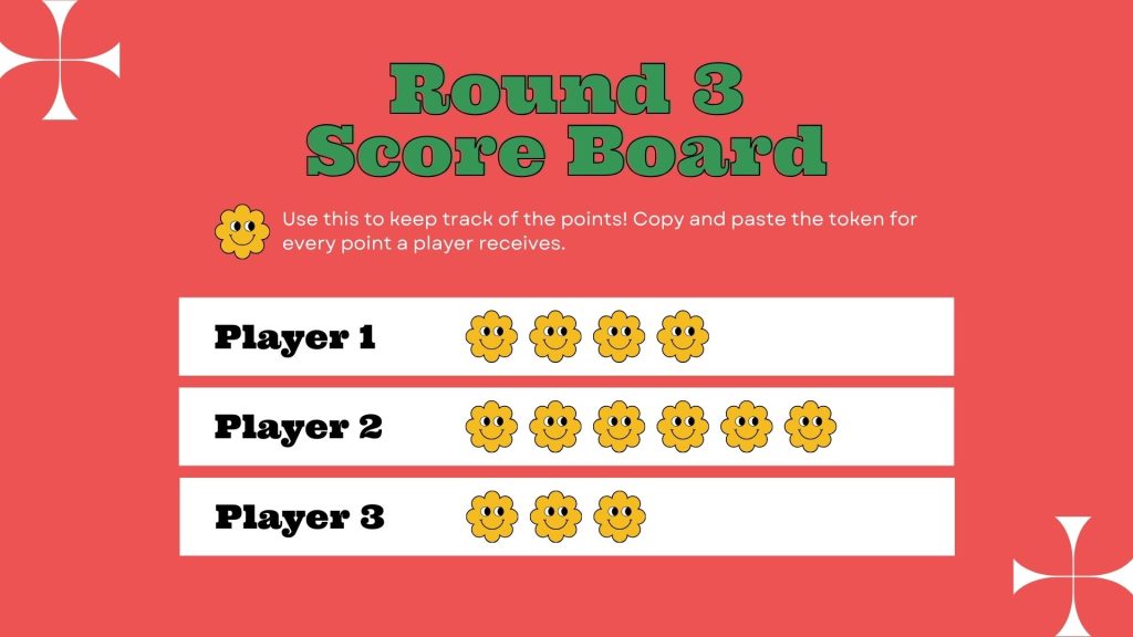Party Game Scorecards Printable 11