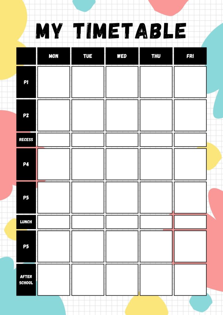 Screen Time Rules Printable for January Reset 1