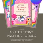 Free My Little Pony Birthday Invitations
