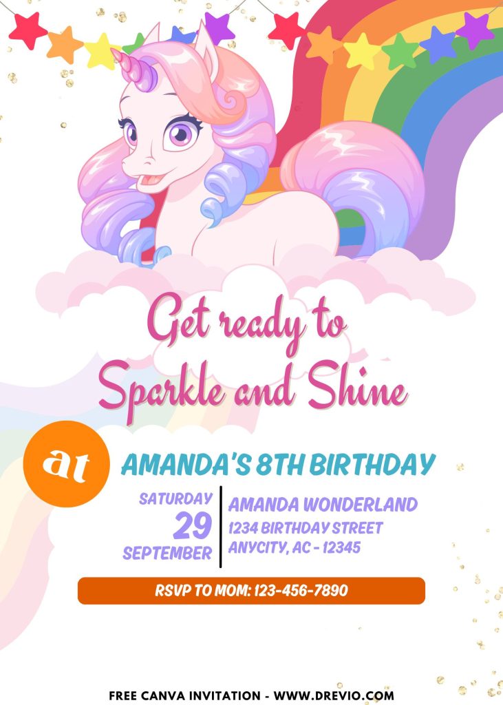 beautiful-unicorn-rainbow-birthday-invite-template-canva