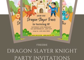 castle-dragon-knight-birthday-invite-design