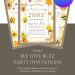Free and Editable Baby Bee Day Invitation Templates Made in Canva. Customize Online for free