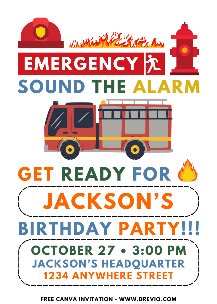 editable-fire-truck-birthday-party-invite-canva