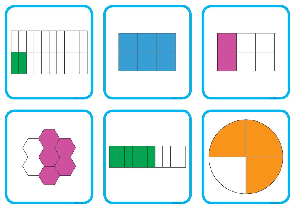 fraction matching cards page 0006