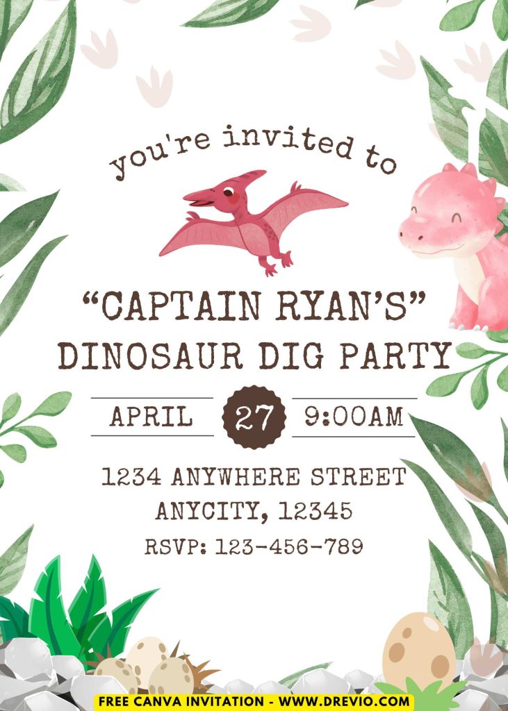 free-fossil-hunt-dinosaur-birthday-invitation-templates