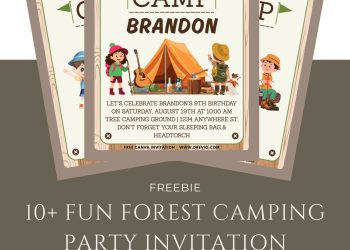 Free and Editable Camping World Invitation Templates Made in Canva. Customize Online for free