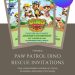 fun paw patrol dino adventure birthday invite template canva