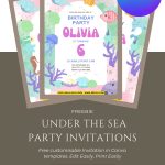 Free Under the Sea Birthday Invitations