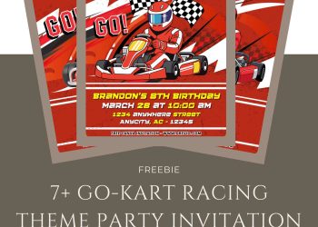 Free and Editable Go Kart Racing Invitation Templates Made in Canva. Customize Online for free