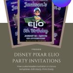 Free Disney Elio Birthday Invitations