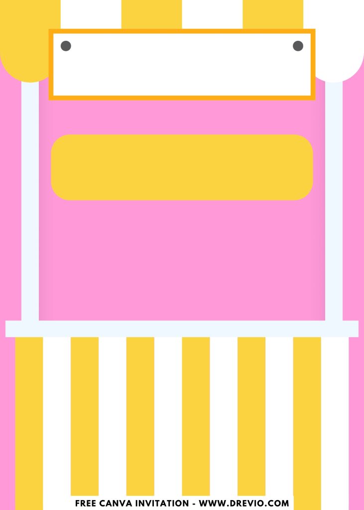 Free and Editable Lovely Cute Summer Lemonade Stand Invitation Templates Made in Canva. Customize Online for free