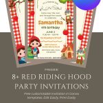 FREE Little Red Riding Hood Invitation Template