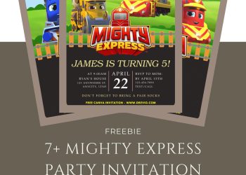 Free and Editable Mighty Express Land Invitation Templates Made in Canva. Customize Online for free
