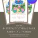 Free and Editable Adorable Peppa Pig Park Invitation Templates Made in Canva. Customize Online for free