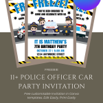 FREE Police Officer Patrol Invitation Template