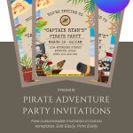 Free Pirate Adventure Birthday Invitations
