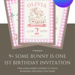 FREE Some Bunny Is One Invitation Template