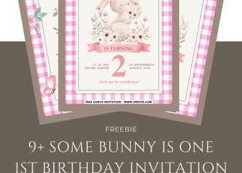 Free and Editable Some Bunny Is One Invitation Templates Made in Canva. Customize Online for free