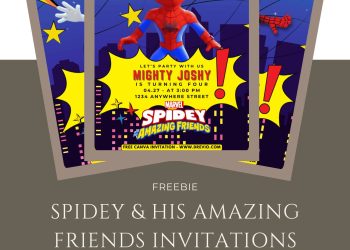 Spidey and His Amazing Friends-spidey-adventures-party-invitation-design