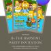 Free and Editable Funny Simpsons Homer Family Invitation Templates Made in Canva. Customize Online for free
