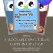 Free and Editable Adorable Owl Face Invitation Templates Made in Canva. Customize Online for free