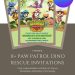 Free and Editable PAW Patrol Dino Movie Invitation Templates Made in Canva. Customize Online for free