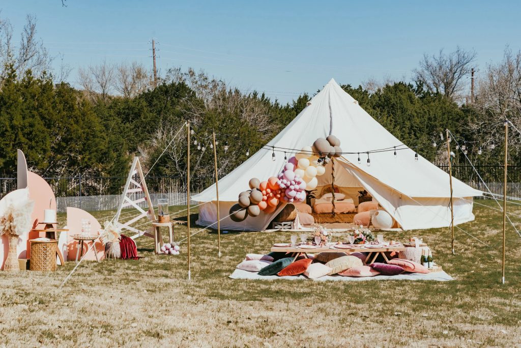 Aesthetic Rustic Boho Chic Glamping Teepee Tent Party