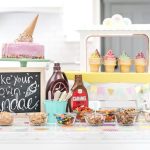 Ice Cream Bar Birthday Theme + Free Invitations