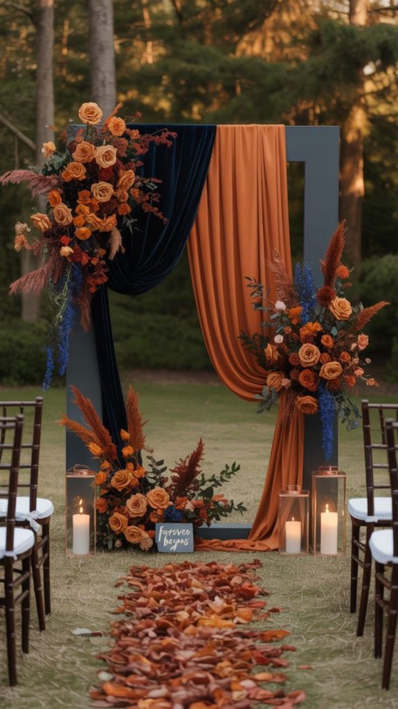 Navy and Copper Wedding Ideas