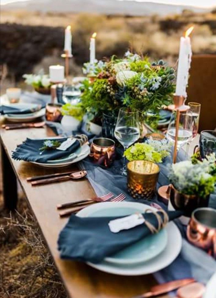 Navy and Copper Wedding Ideas