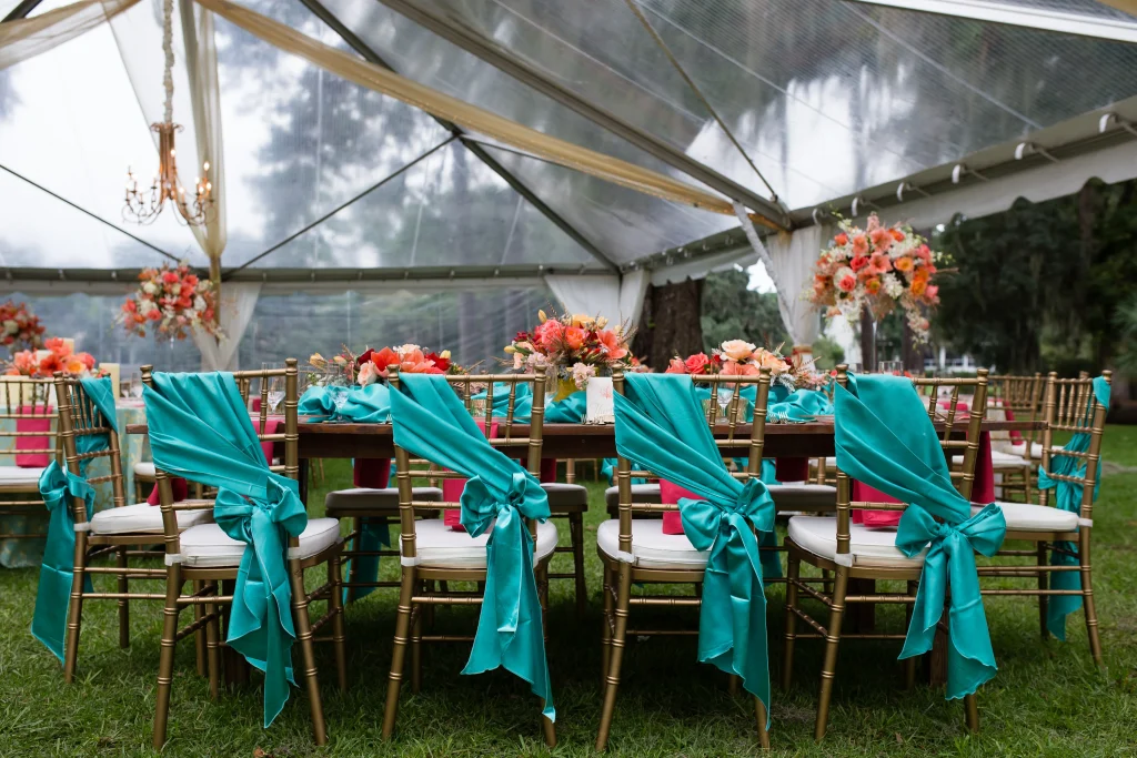 Tangerine and Teal Wedding Ideas