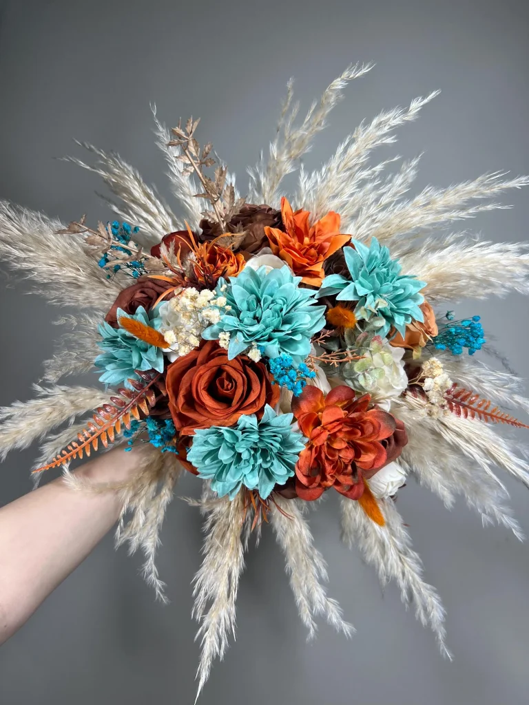 Tangerine and Teal Wedding Ideas
