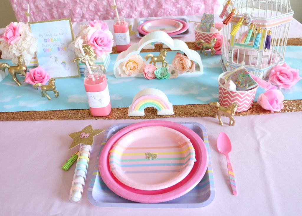 Unicorn Rainbow Birthday Theme