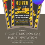 Awesome Construction Invitations – Free Printable