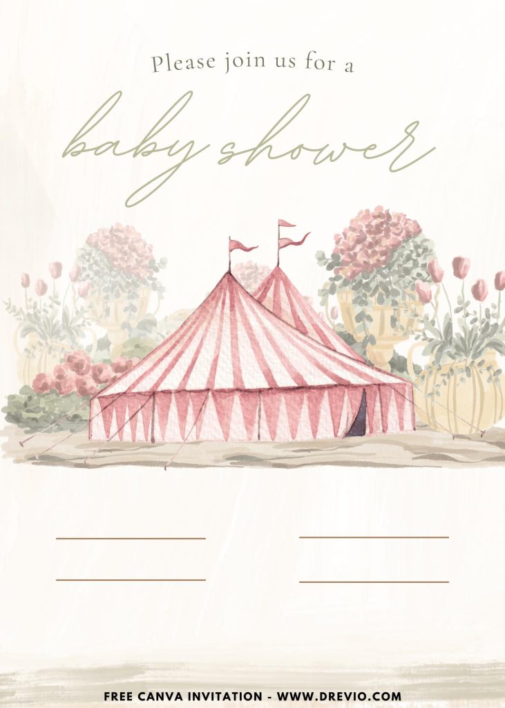 Free and Editable Beautiful Boho Chic Glamping Party Invitation Templates Made in Canva. Customize Online for free