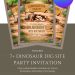 Free and Editable Dino Dig Site Party Invitation Templates Made in Canva. Customize Online for free