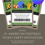 FREE Super Bowl American Football Invitation Template