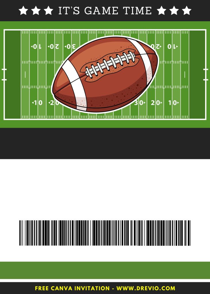 Free and Editable Epic Super Bowl American Football Invitation Templates Made in Canva. Customize Online for free