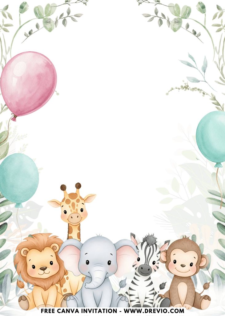 Free and Editable Wild One Greenery Eucalyptus 1st Birthday Invitation Templates Made in Canva. Customize Online for free