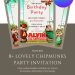 Free and Editable Forest Alvin and The Chipmunks Invitation Templates Made in Canva. Customize Online for free