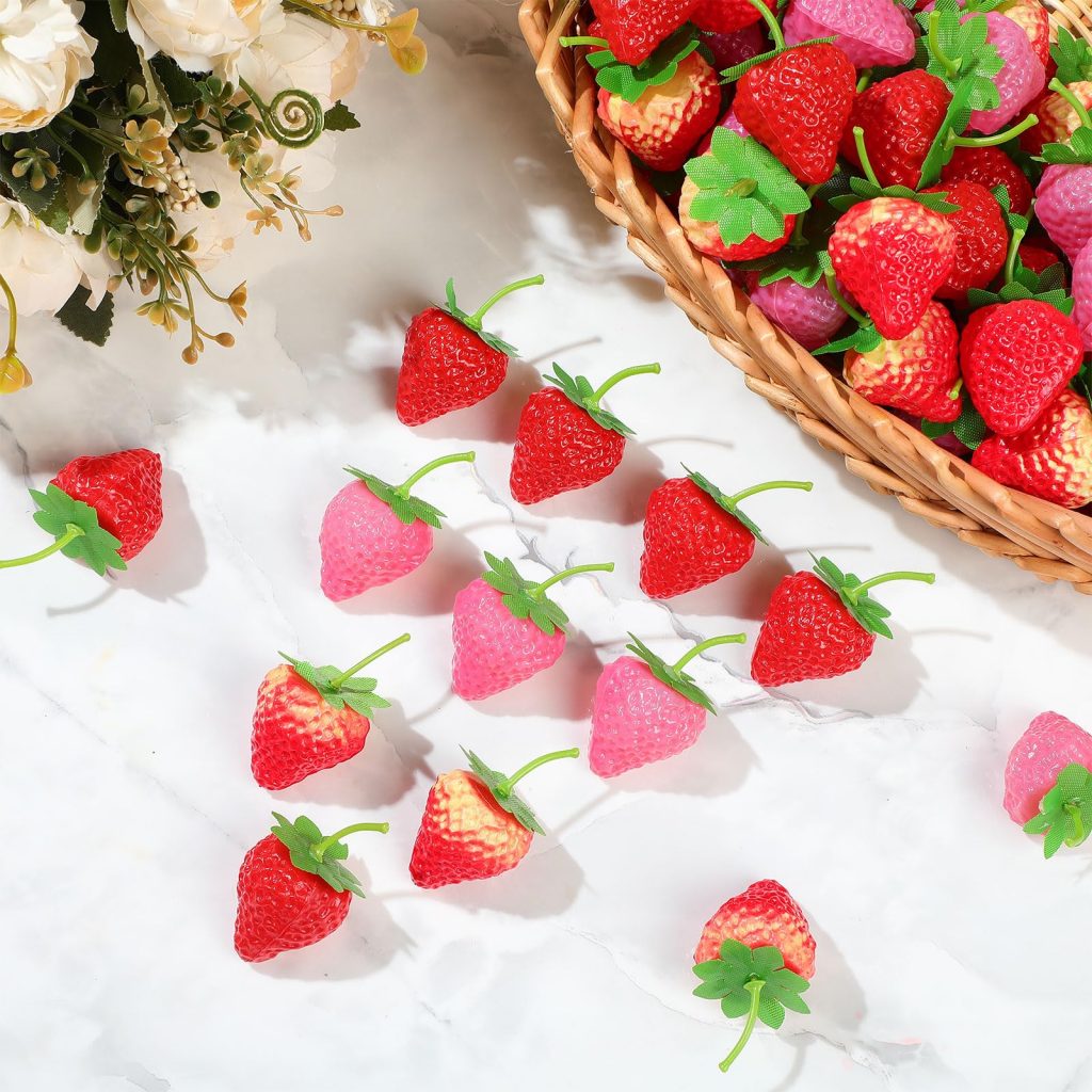 Artificial Red Strawberry for Party Decor