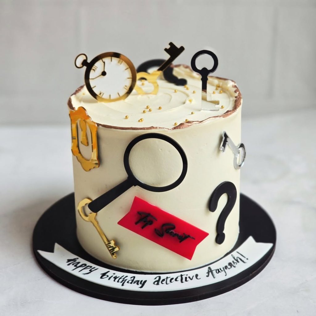Detective Birthday Cake