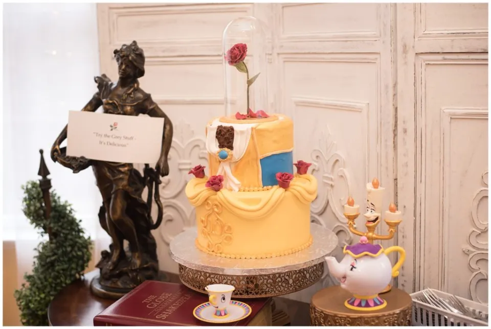 Belle Beauty And The Beast Birthday Invitation