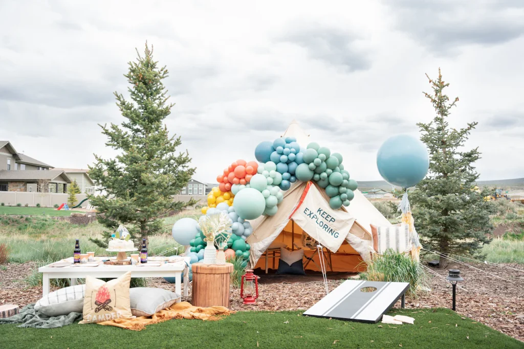 Camping Birthday Invitation