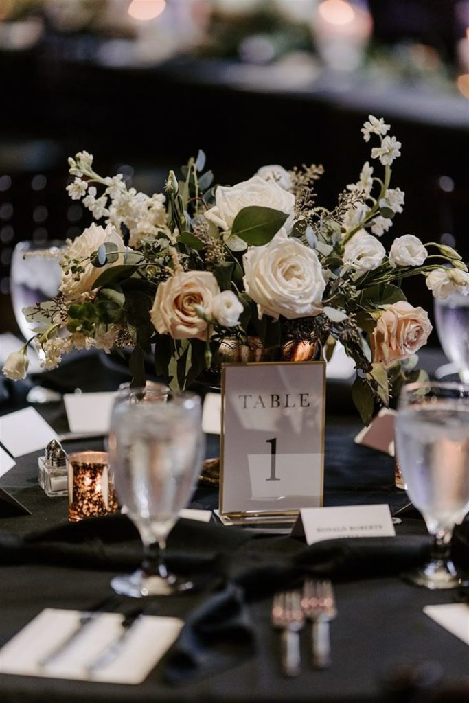 Classic Black and White Wedding