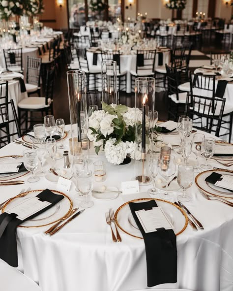 Classic Black and White Wedding