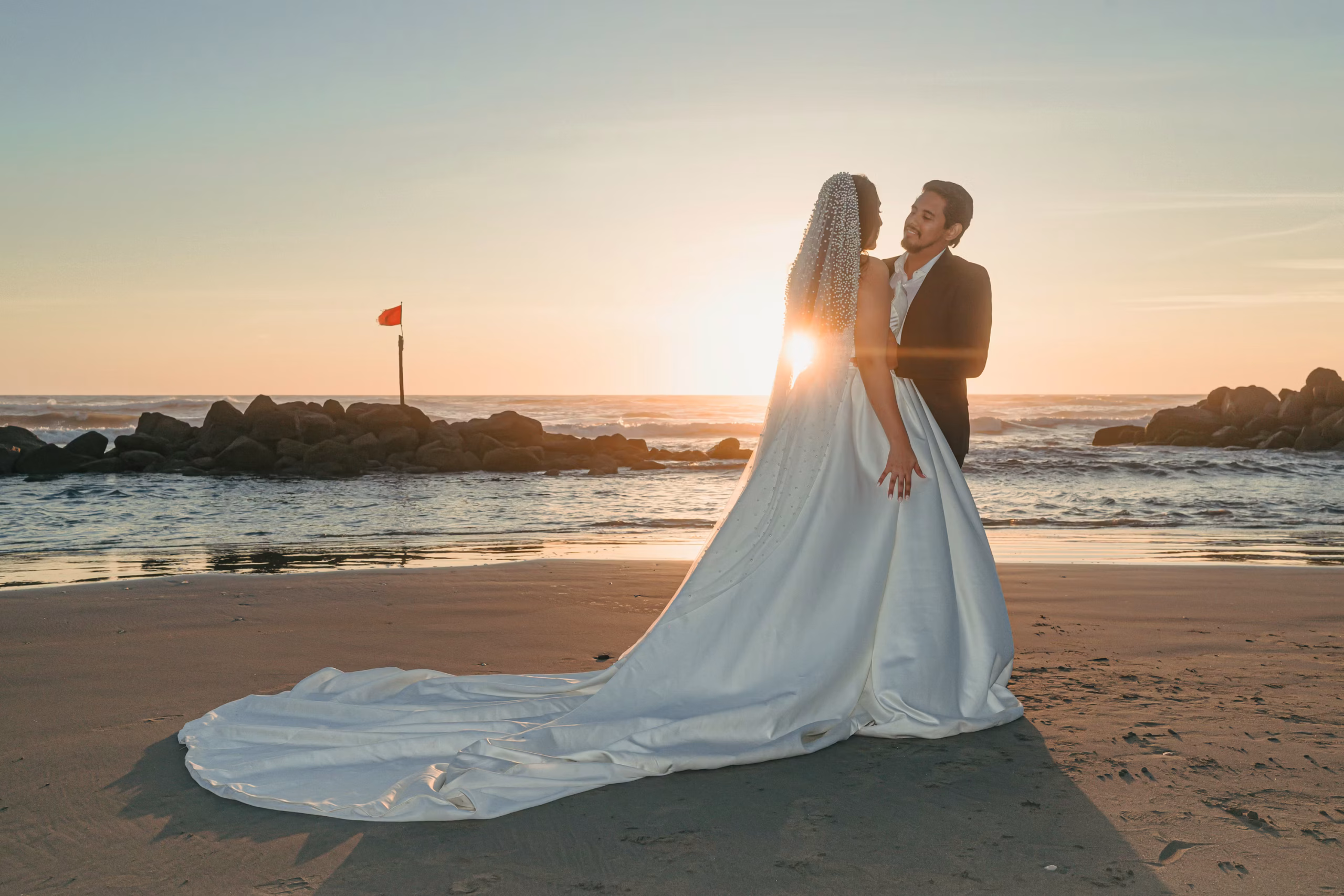Over the Waves Wedding + Free Invitations