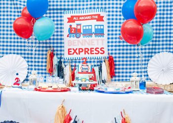 Train Birthday Invitations
