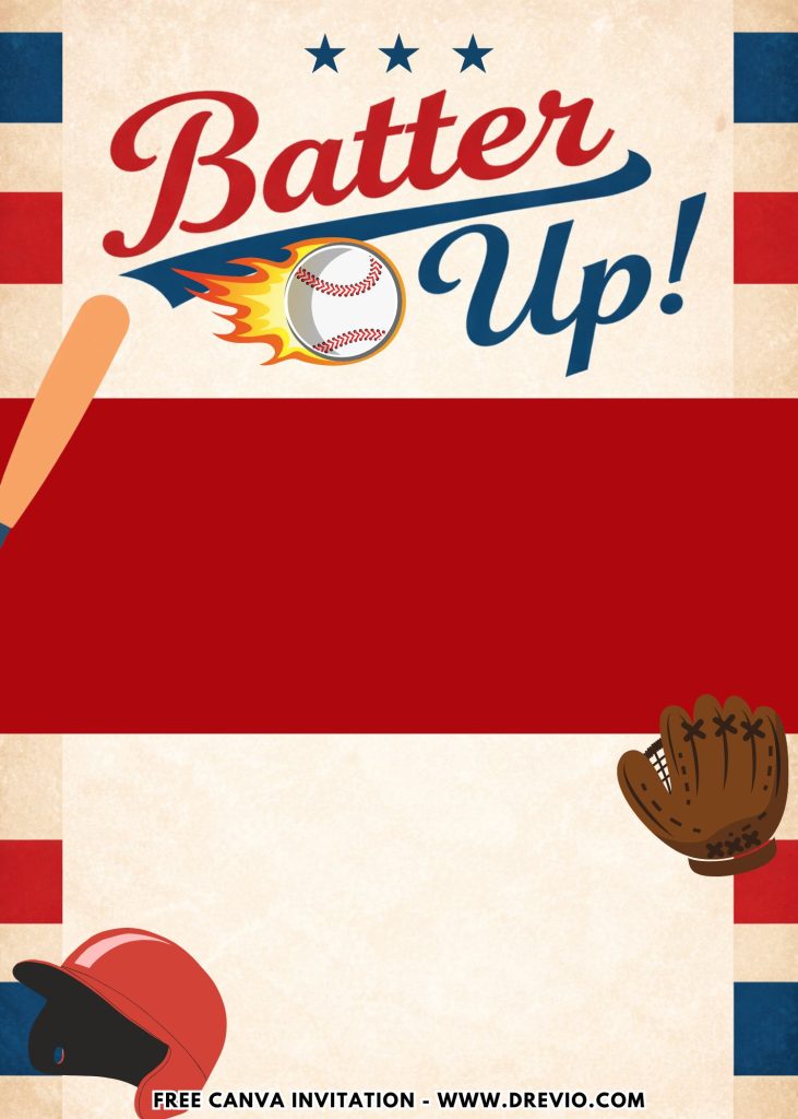 Free and Editable Epic Batter Up Baseball Invitation Templates Made in Canva. Customize Online for free